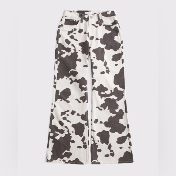 Abercrombie Curve Love Mid Rise Baggy Bootcut Jean - Picture 7 of 8